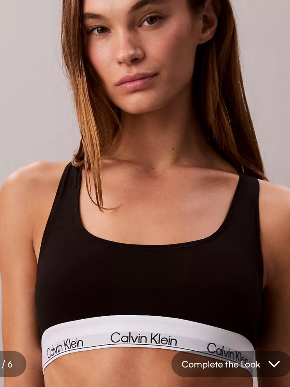 NEW - Calvin Klein Black Racerback Sports Bra with White Logo Band